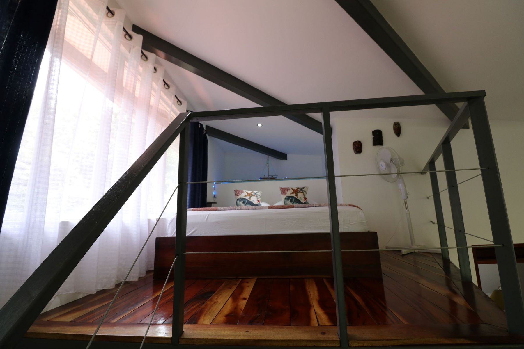 Mezzanine loft above the living space