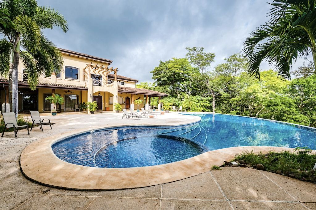 The community clubhouse and pool deck